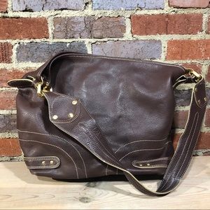 Maxx New York - Brown Leather Shoulder Bag